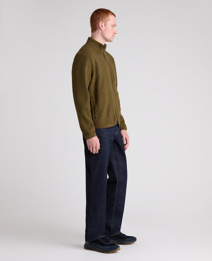 Dark Green Zip Up Fleece