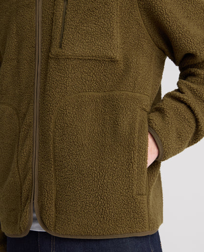 Dark Green Zip Up Fleece
