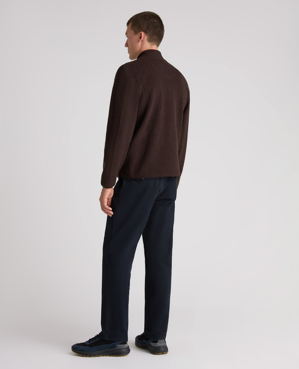 Dark Brown Zip Up Fleece