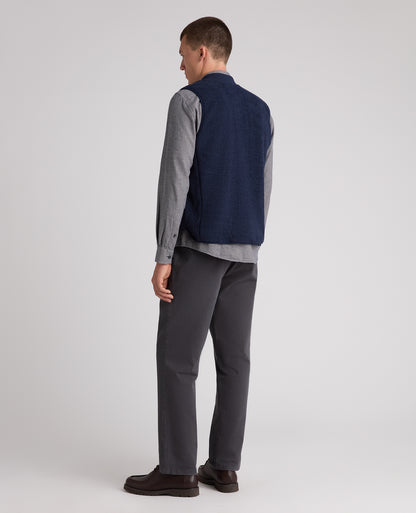 Dark Blue Fleece Gilet