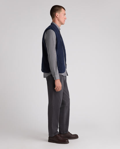 Dark Blue Fleece Gilet