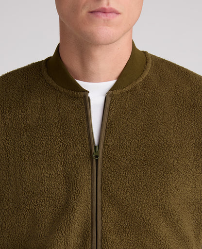 Dark Green Fleece Gilet