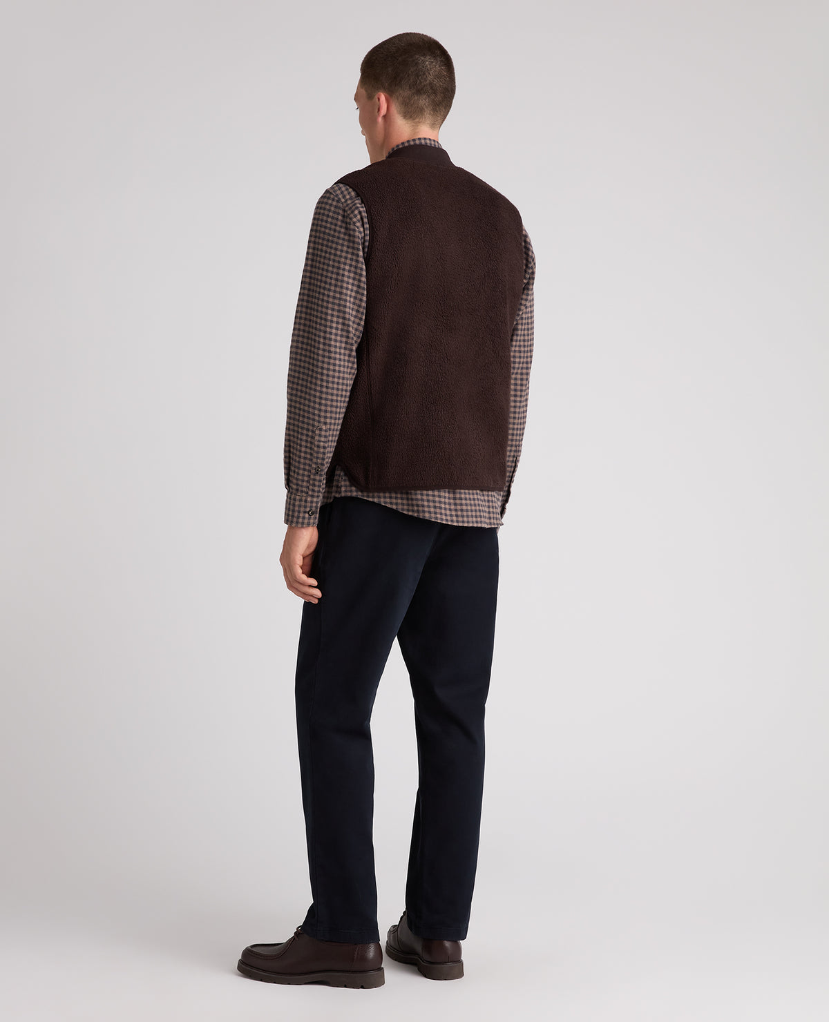 Dark Brown Fleece Gilet