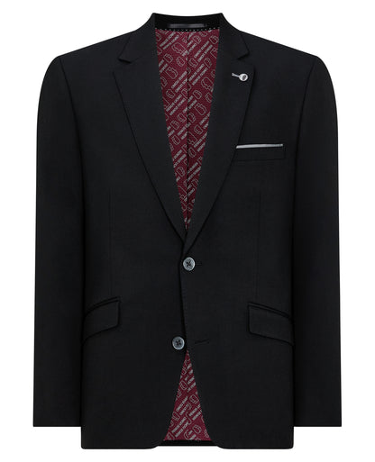 Man wearing a Black suit