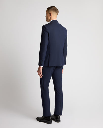 Man wearing a navy suit