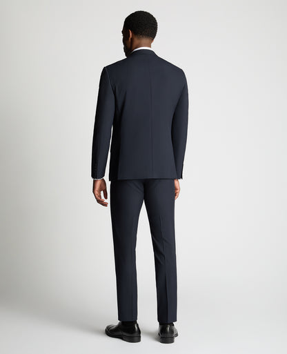 Man wearing a navy suit