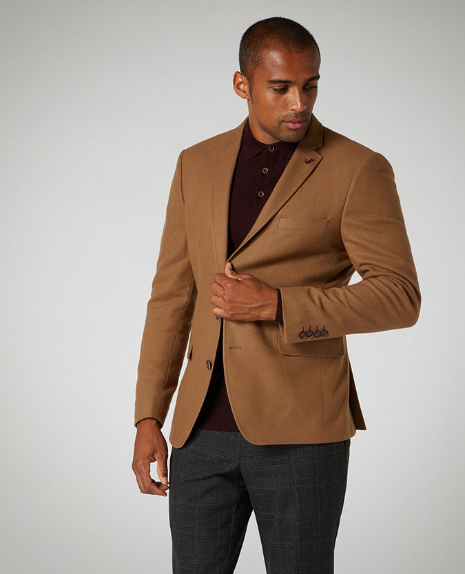 Slim Fit Wool-Blend Jacket