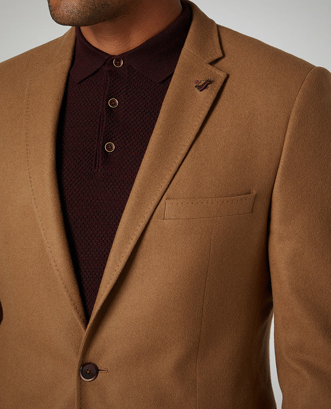 Slim Fit Wool-Blend Jacket