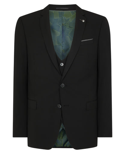 Man wearing a black Slim Fit Stretch Mix and Match Suit