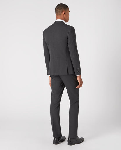 Man wearing a grey Slim Fit Stretch Mix And Match Suit Jacket