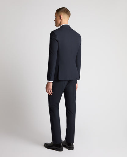 Man wearing a navy suit