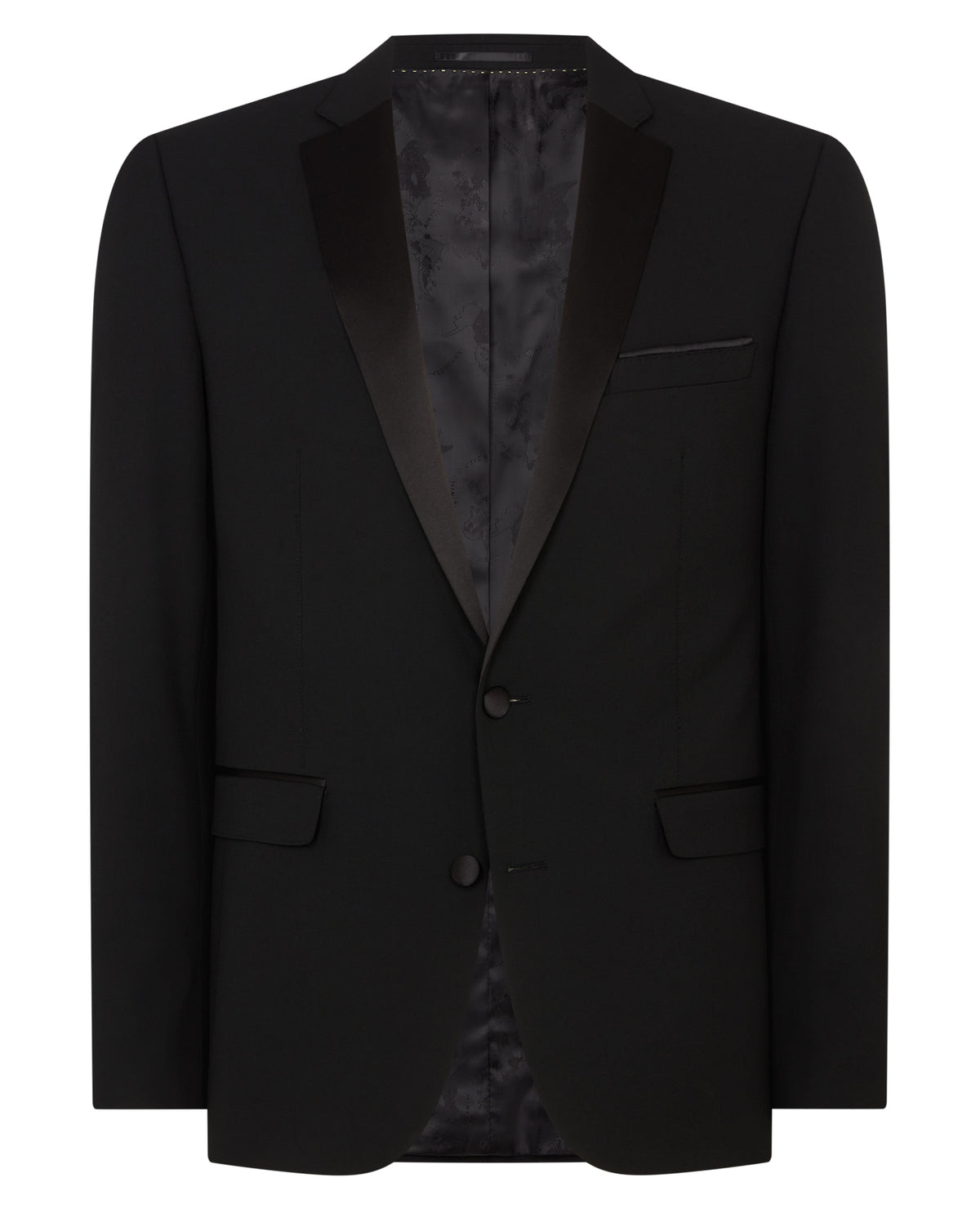 Man wearing a black Slim Fit Mix and Match Suit