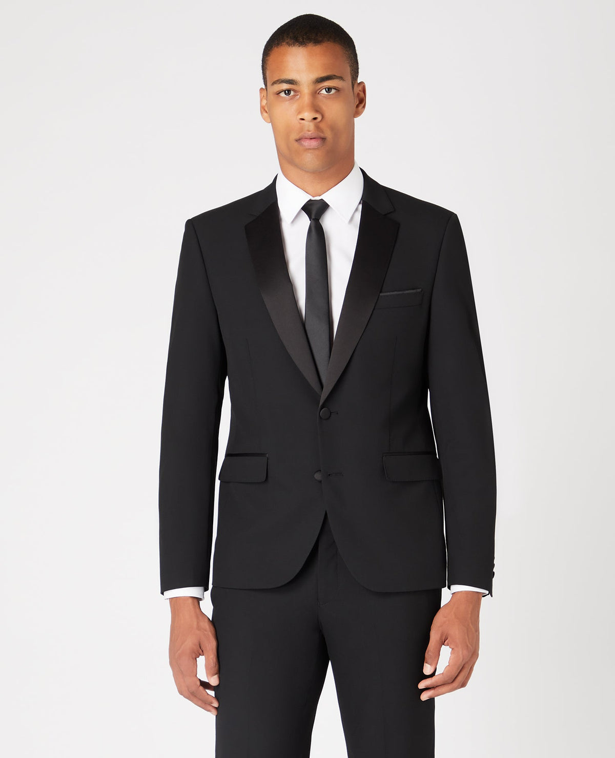 Man wearing a black MiX and Match Suit Jacket