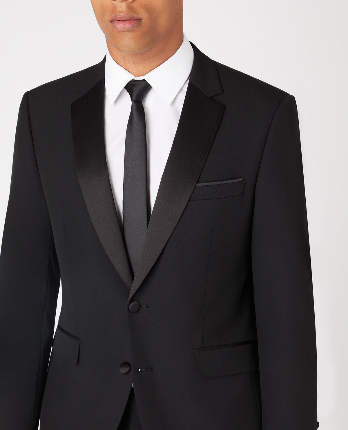 Man wearing a black MiX and Match Suit Jacket