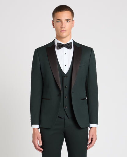 Man wearing a green suit