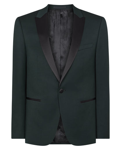 Man wearing a green suit