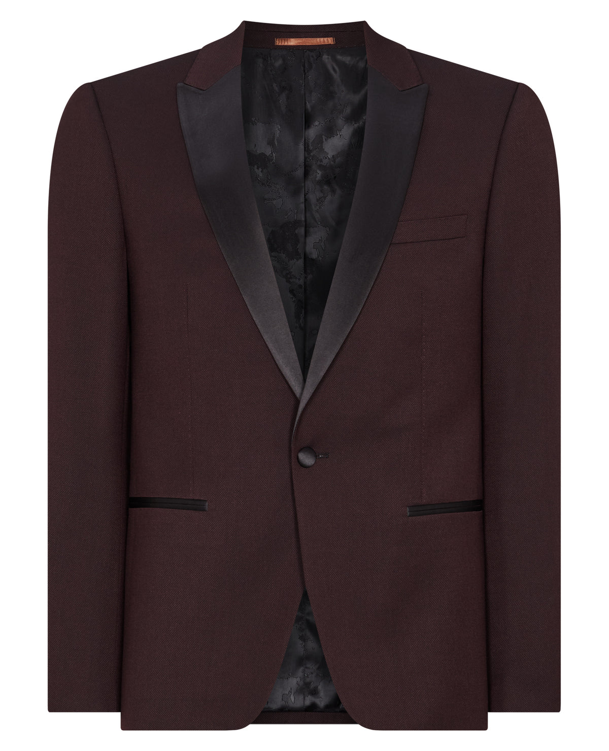 Man wearing a red suit