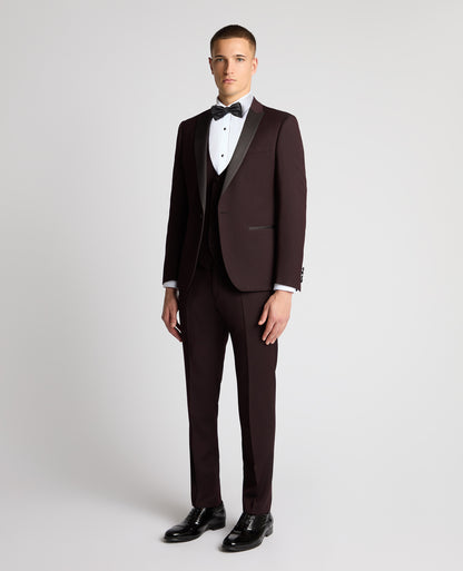 Man wearing a red suit