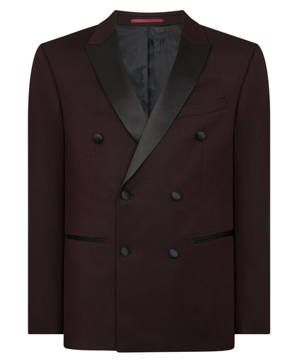 Man wearing a red Slim Fit Double-Breasted Suit