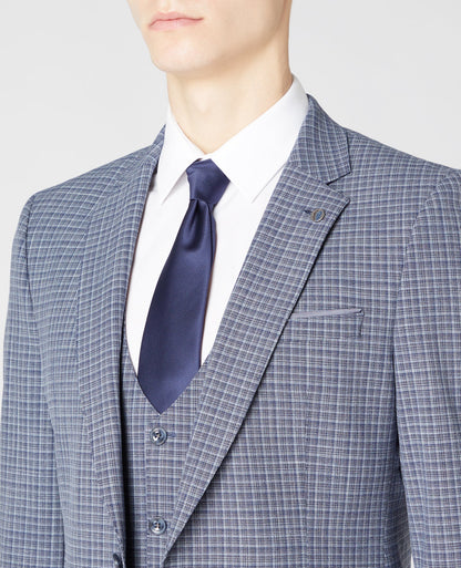Man wearing a blue Slim Fit Mix and Match Suit