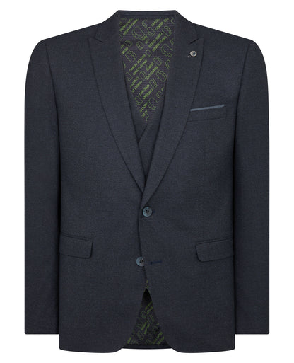 Man wearing a navy suit