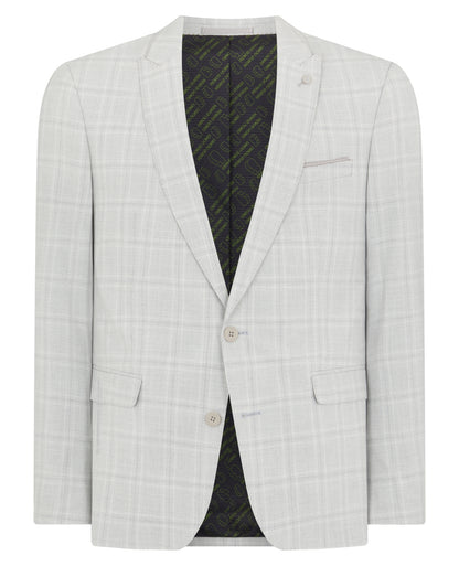 Man wearing a grey Slim Fit Stretch Suit