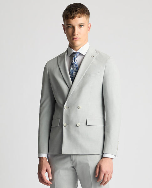 Slim Fit Stretch Double Breasted Suit Jacket – Remus Uomo