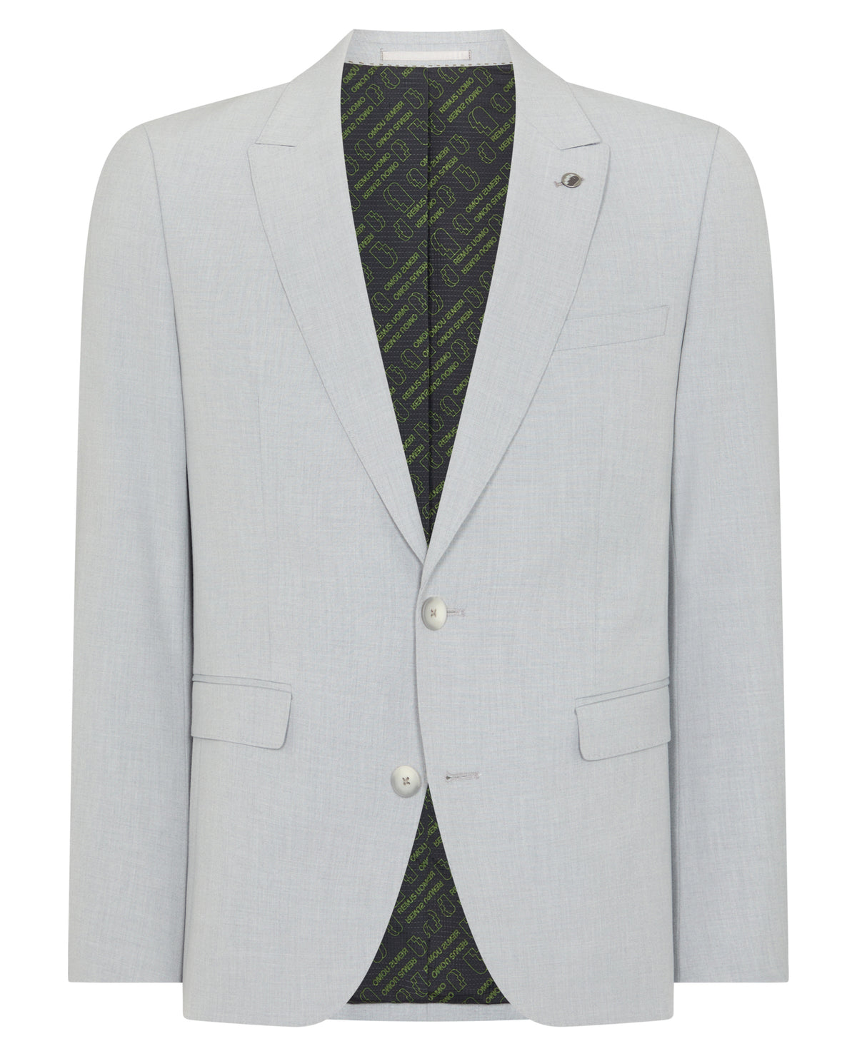 Man wearing a grey Slim Fit Stretch Suit