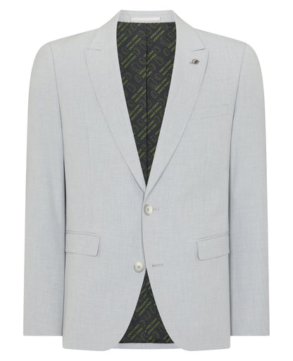 Man wearing a grey Slim Fit Stretch Suit