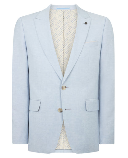 Man wearing a blue suit