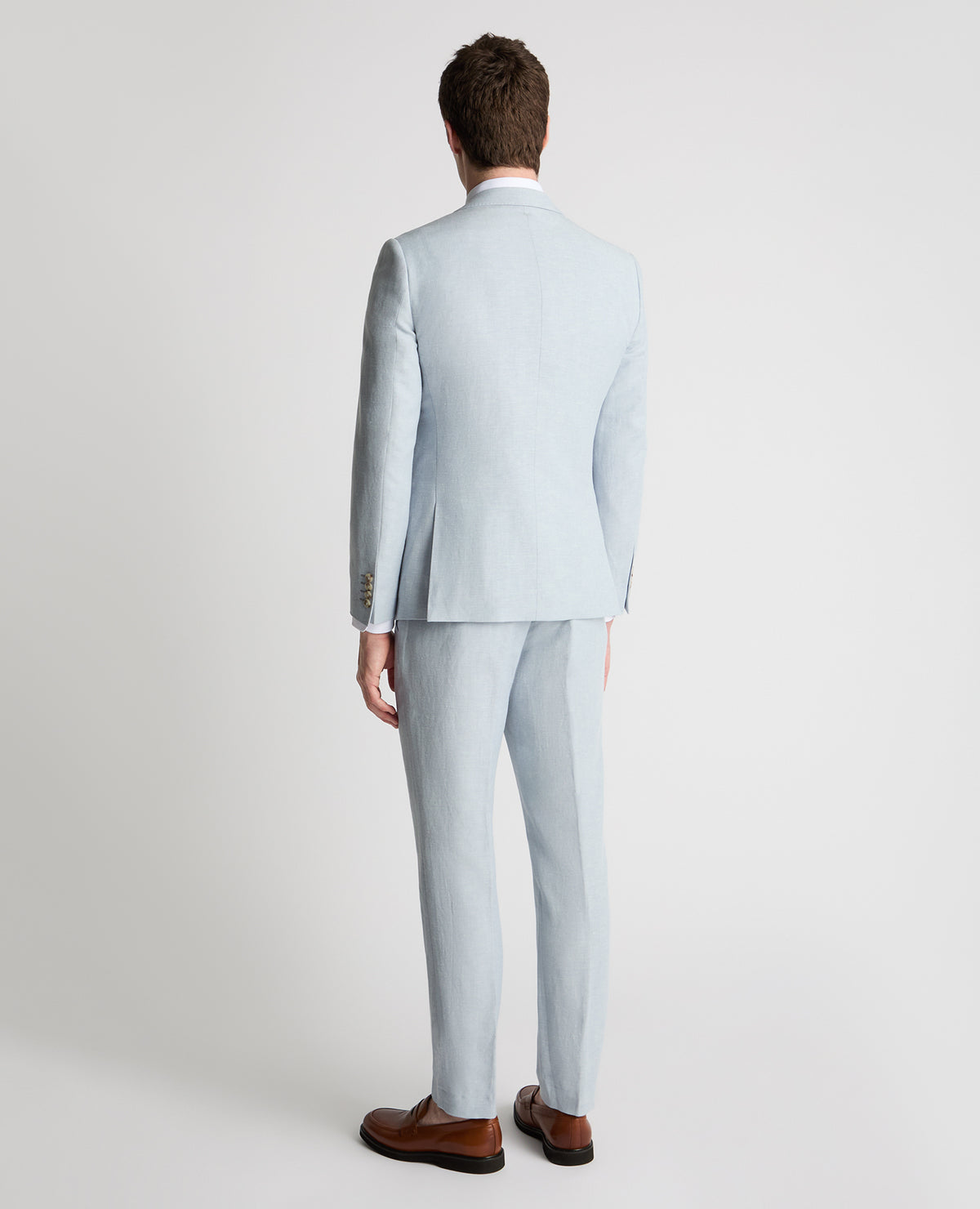 Man wearing a blue suit