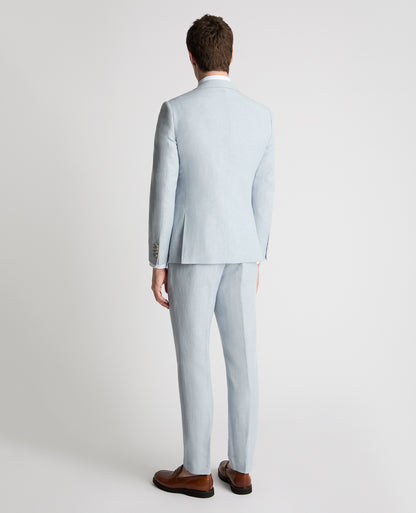 Man wearing a blue suit