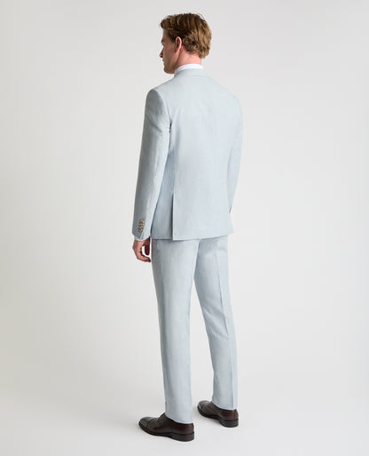 Tapered Fit Linen-Blend Suit