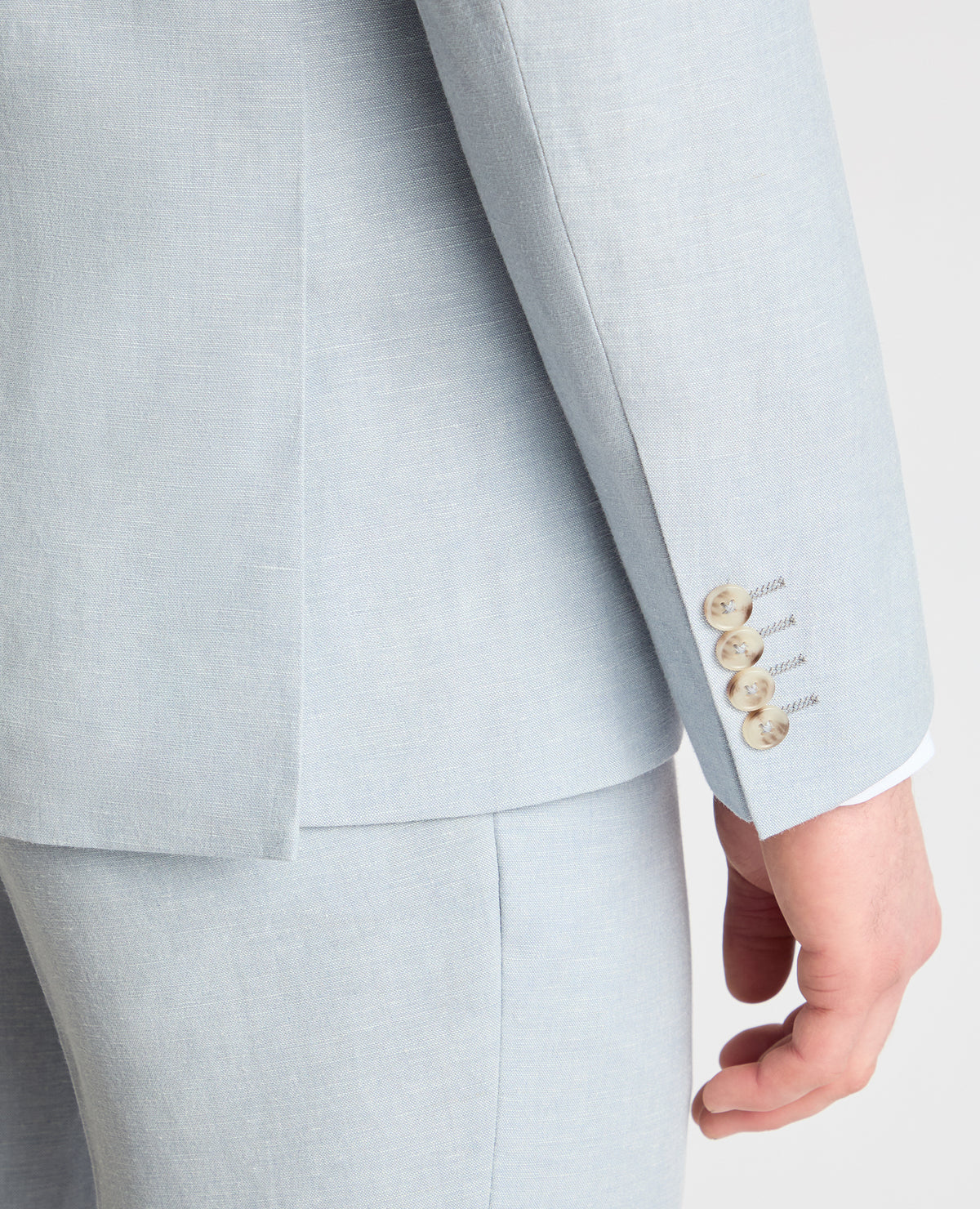 Man wearing a blue suit