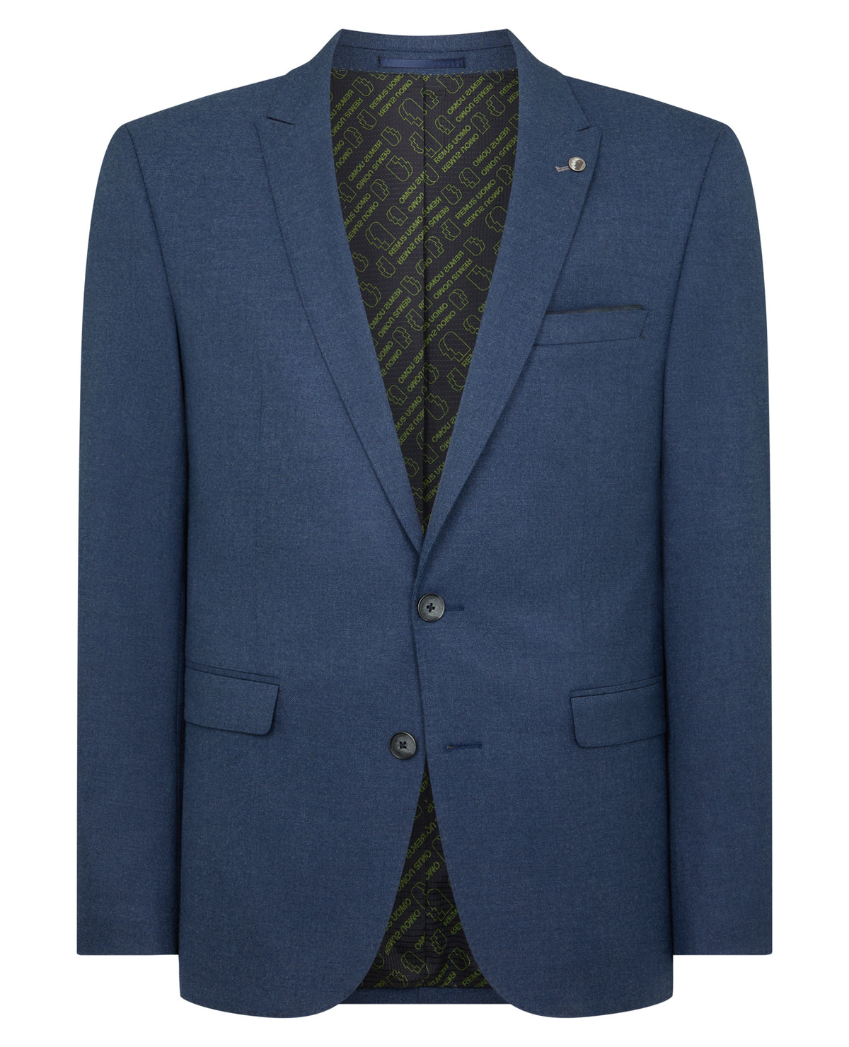 Man wearing a blue Slim Fit Stretch Suit
