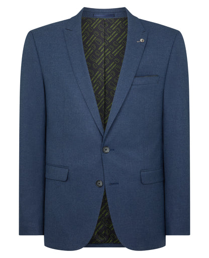 Man wearing a blue Slim Fit Stretch Suit