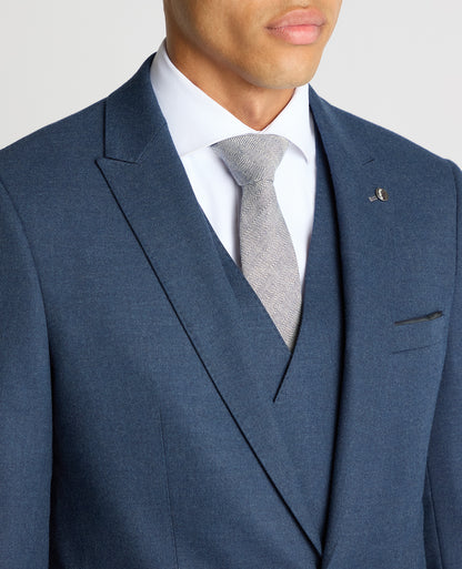 Man wearing a blue Slim Fit Stretch Suit