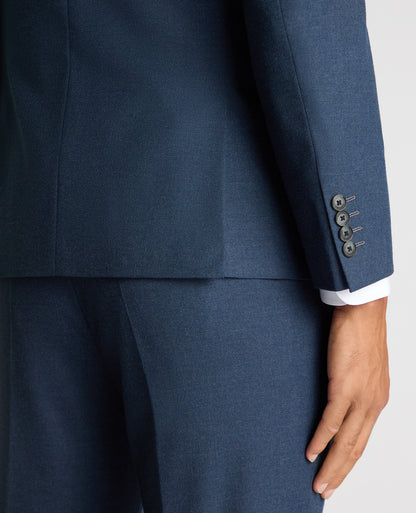 Man wearing a blue Slim Fit Stretch Suit