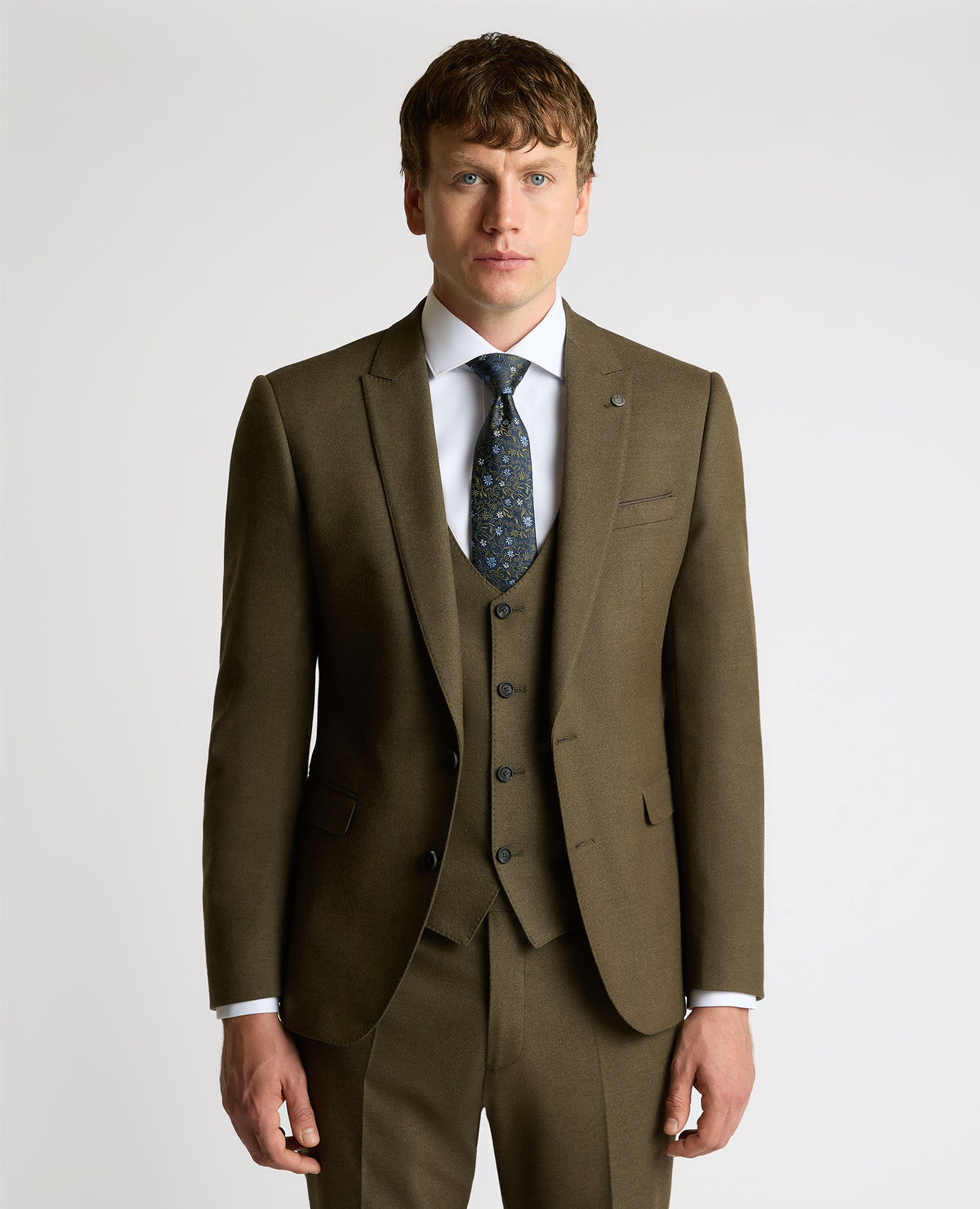 Man wearing a green Slim Fit Monza Jacket
