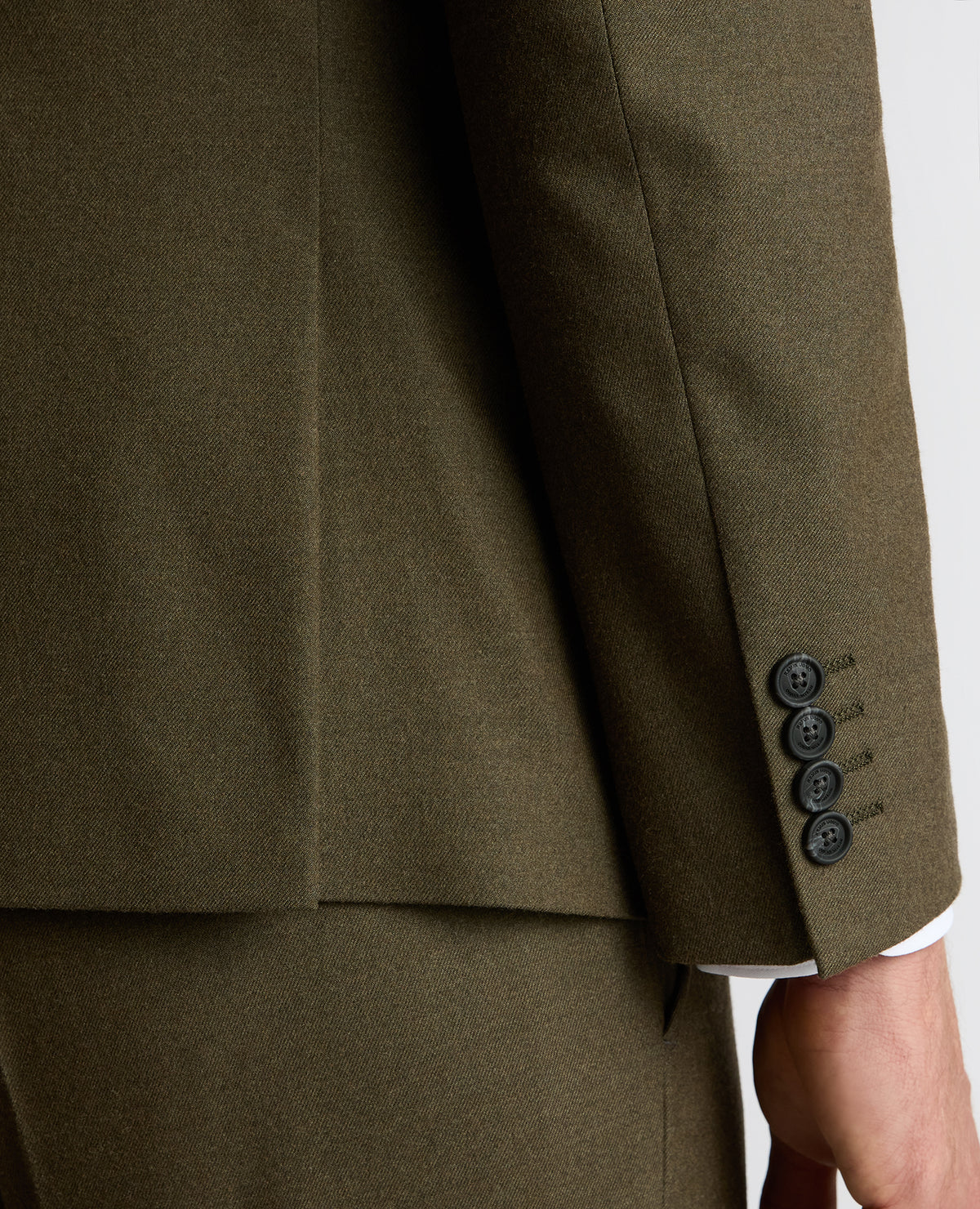 Man wearing a green Slim Fit Monza Jacket