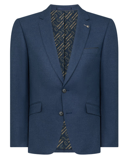 Man wearing a blue Tapered Fit Stretch Suit
