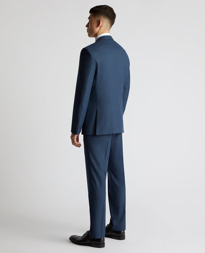 Man wearing a blue Tapered Fit Stretch Suit