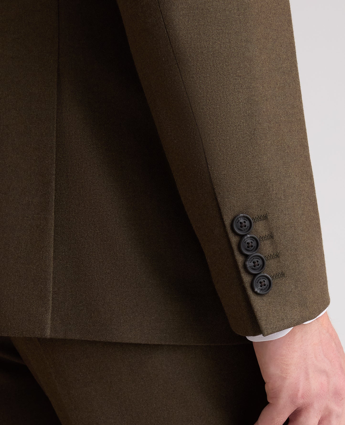 Khaki Tapered Fit Stretch Suit
