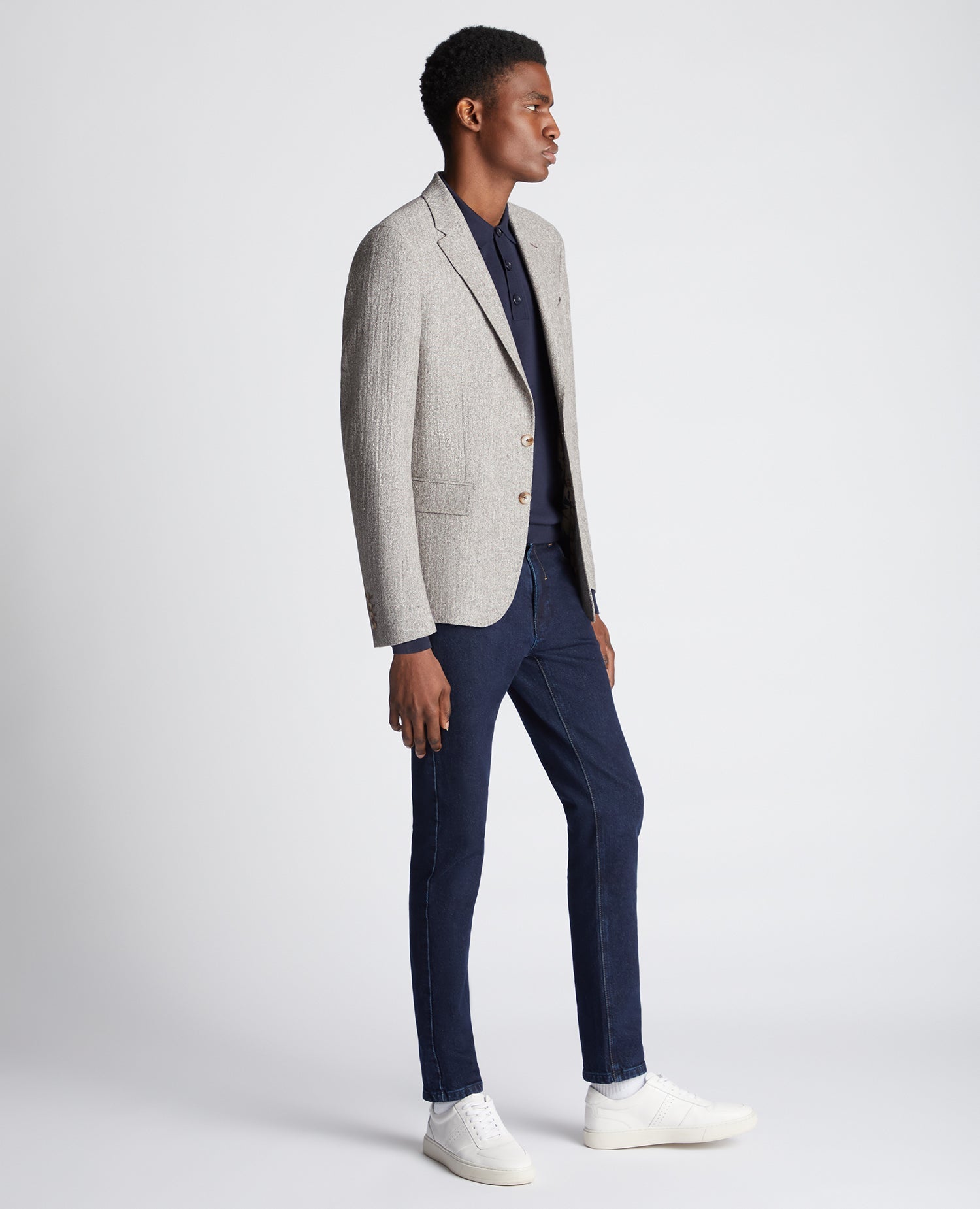Slim Fit Wool Blend Jacket