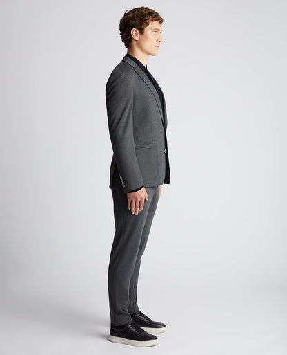 Man wearing a grey Slim Fit Stretch Jacket