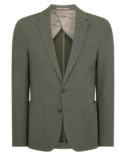 Man wearing a green Slim Fit Cotton-Blend Antoni Jacket