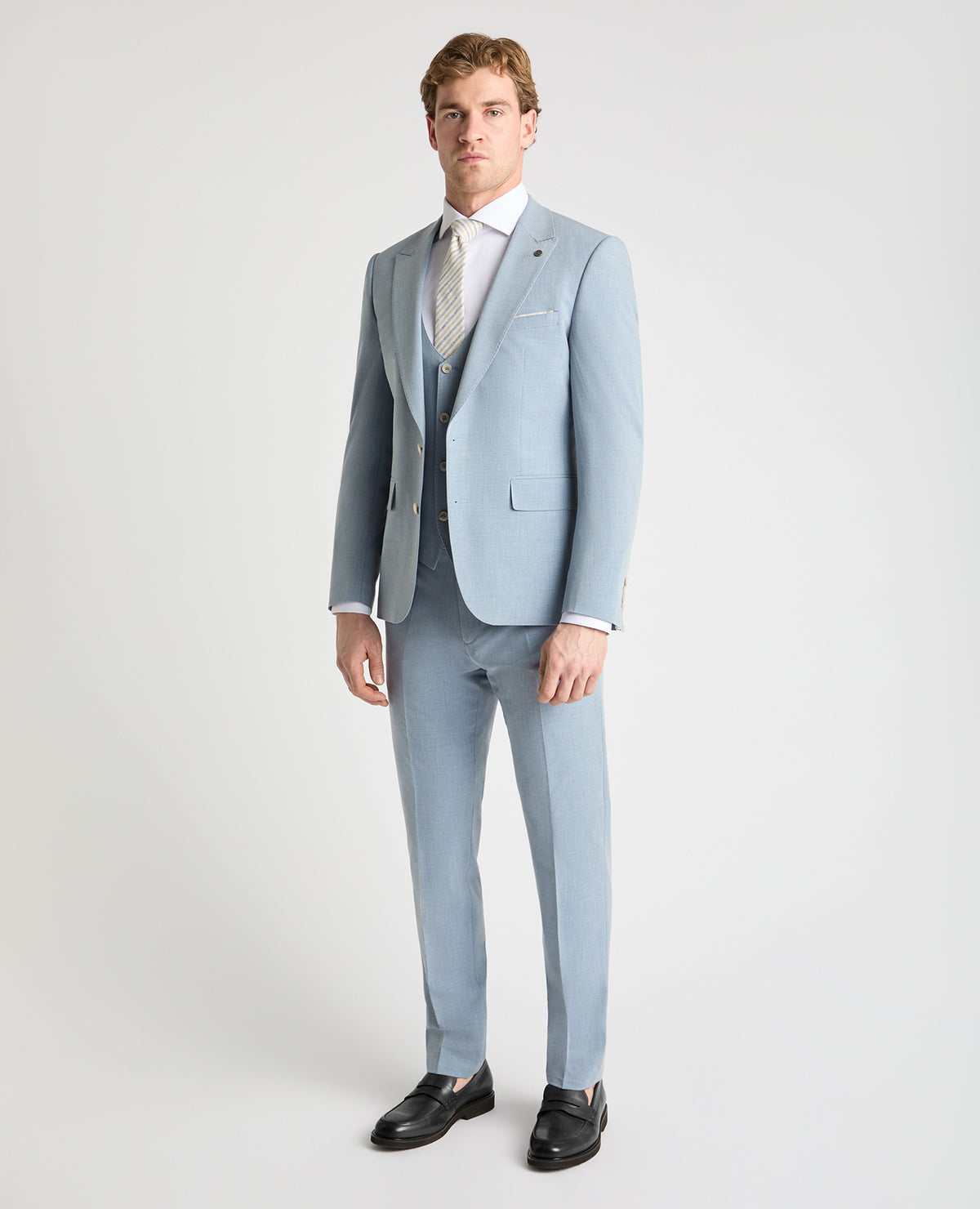 Man wearing a blue jacket