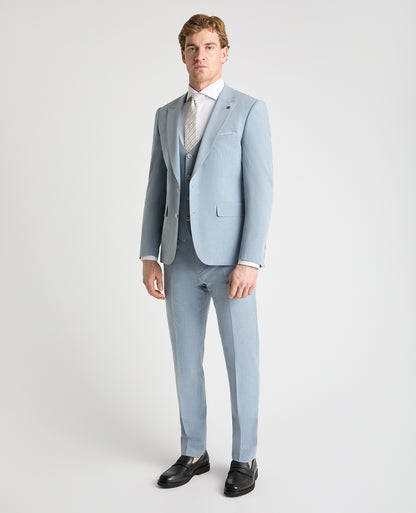 Man wearing a blue jacket