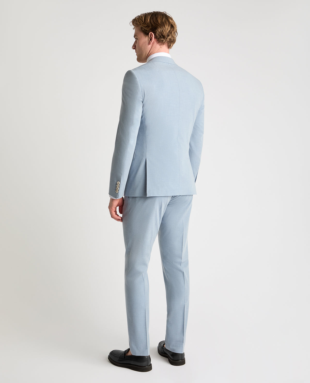 Man wearing a blue jacket