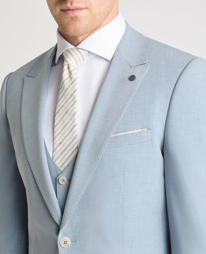 Man wearing a blue jacket